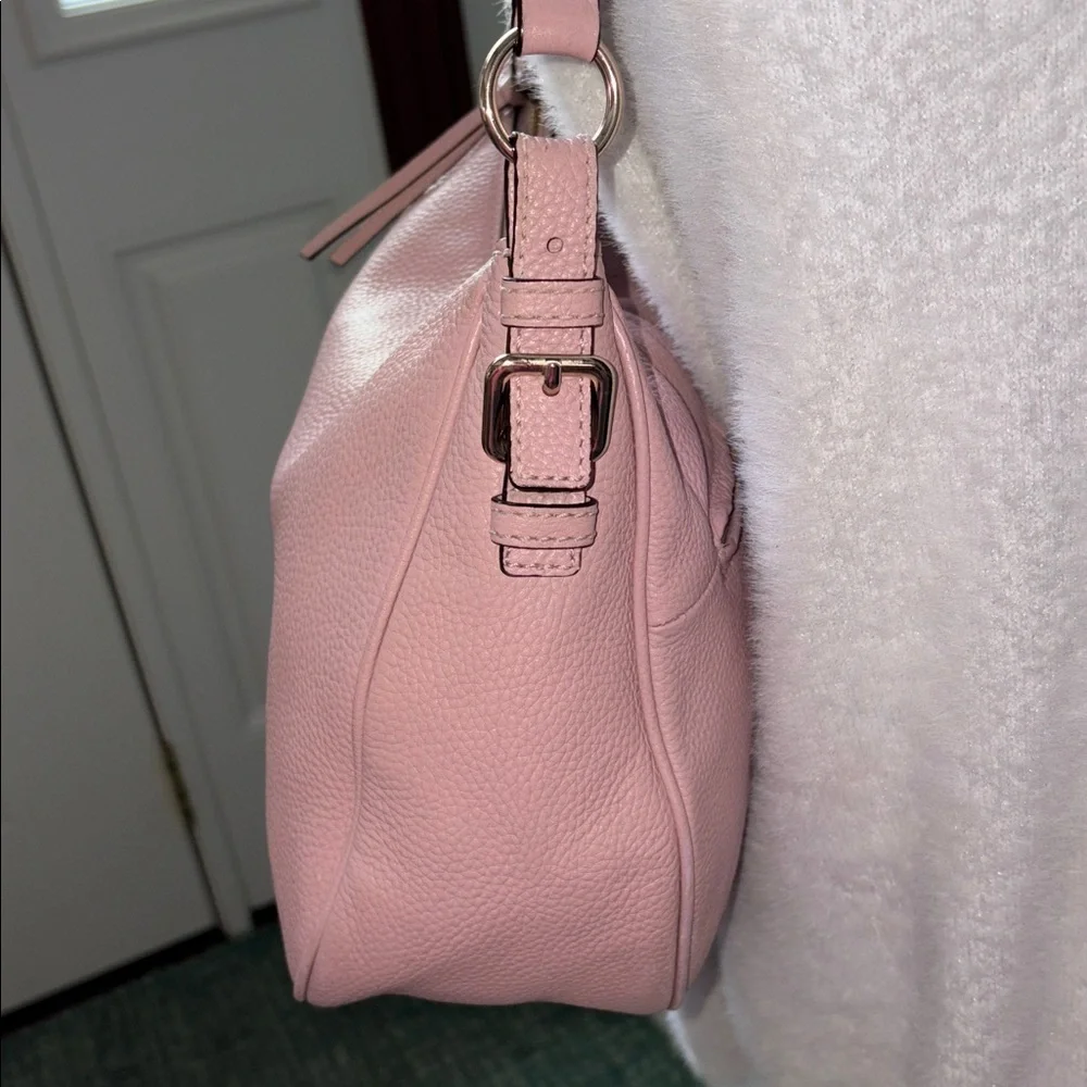Kate Spade  hobo bag, shoulder bag, pebbled leather  pink   excellent condition